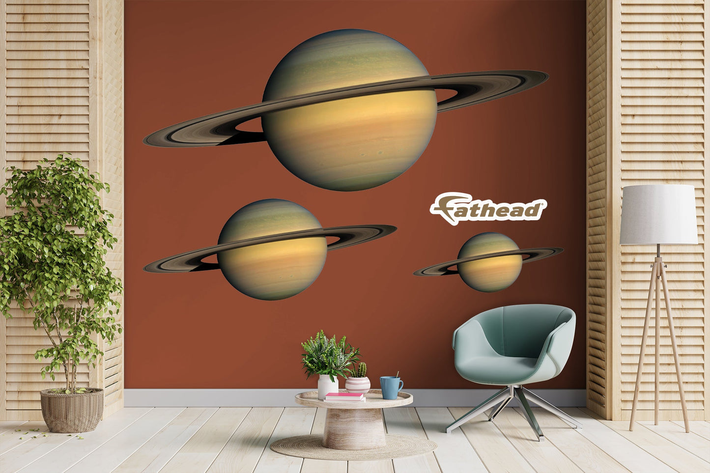 Planets: Saturn RealBig - Removable Adhesive Decal