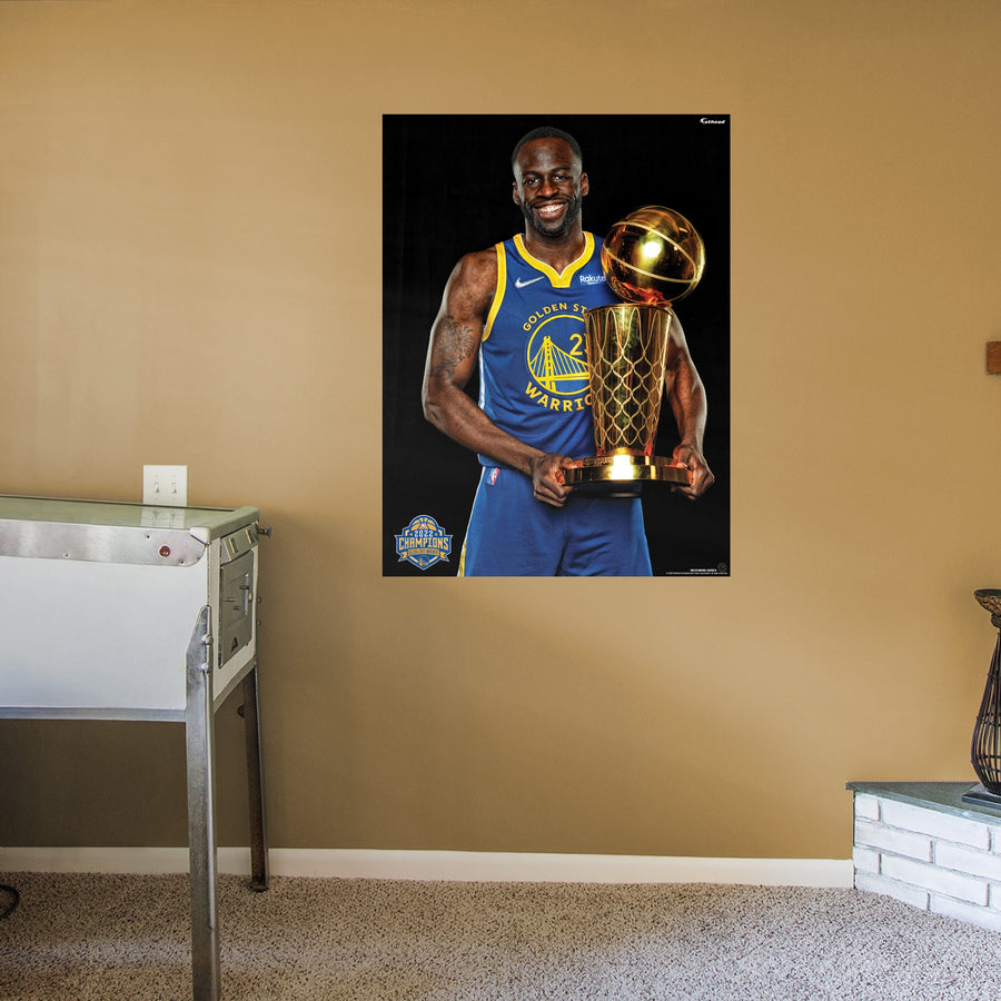Draymond Green - 2022 Champion Trophy - Peel & Stick Poster - Official NBA - Golden State Warriors - Reusable Vinyl Wall Decal