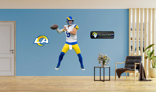Los Angeles Rams: Matthew Stafford 2021        - Officially Licensed NFL Removable     Adhesive Decal