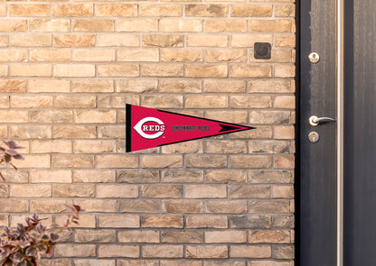 Cincinnati Reds:  Pennant        - Officially Licensed MLB    Outdoor Graphic
