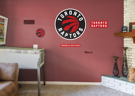 Toronto Raptors:  Logo   - Officially Licensed NBA Removable Wall   Adhesive Decal