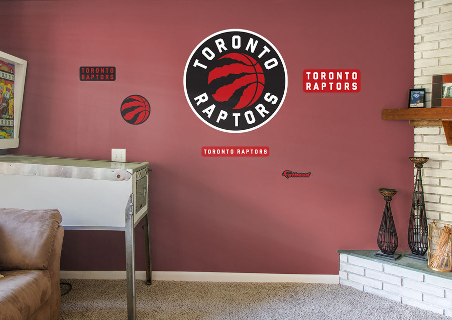 Toronto Raptors - RealBig Logo Collection - Official NBA - Reusable Vinyl Wall Decals