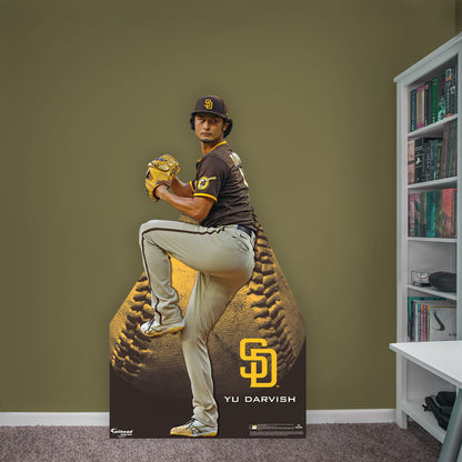San Diego Padres: Yu Darvish   Life-Size   Foam Core Cutout  - Officially Licensed MLB    Stand Out