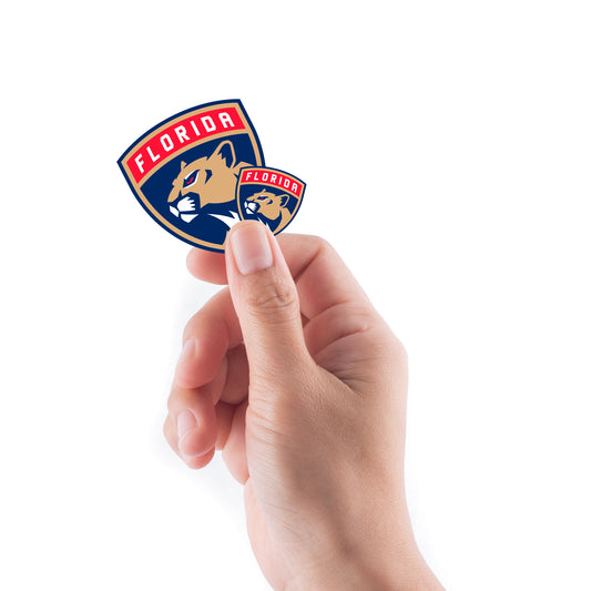 Sheet of 5 -Florida Panthers:  2021 Logo Minis        - Officially Licensed NHL Removable    Adhesive Decal