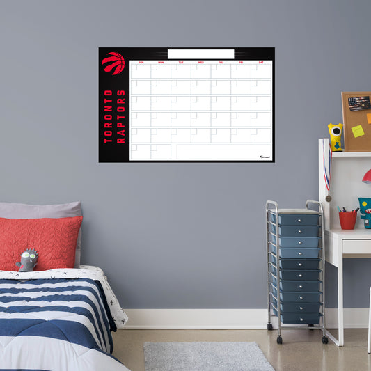 Toronto Raptors Dry Erase Calendar  - Officially Licensed NBA Removable Wall Decal
