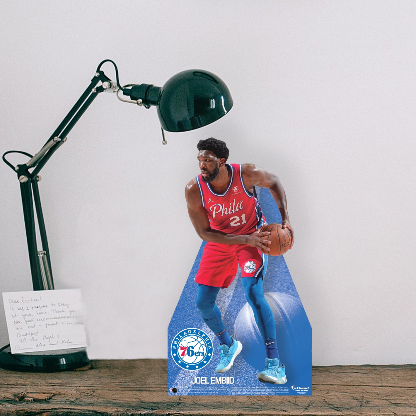 Philadelphia 76ers: Joel Embiid Mini Cardstock Cutout - Officially Licensed NBA Stand Out
