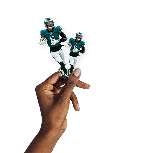 Philadelphia Eagles: DeVonta Smith  Minis        - Officially Licensed NFL Removable     Adhesive Decal