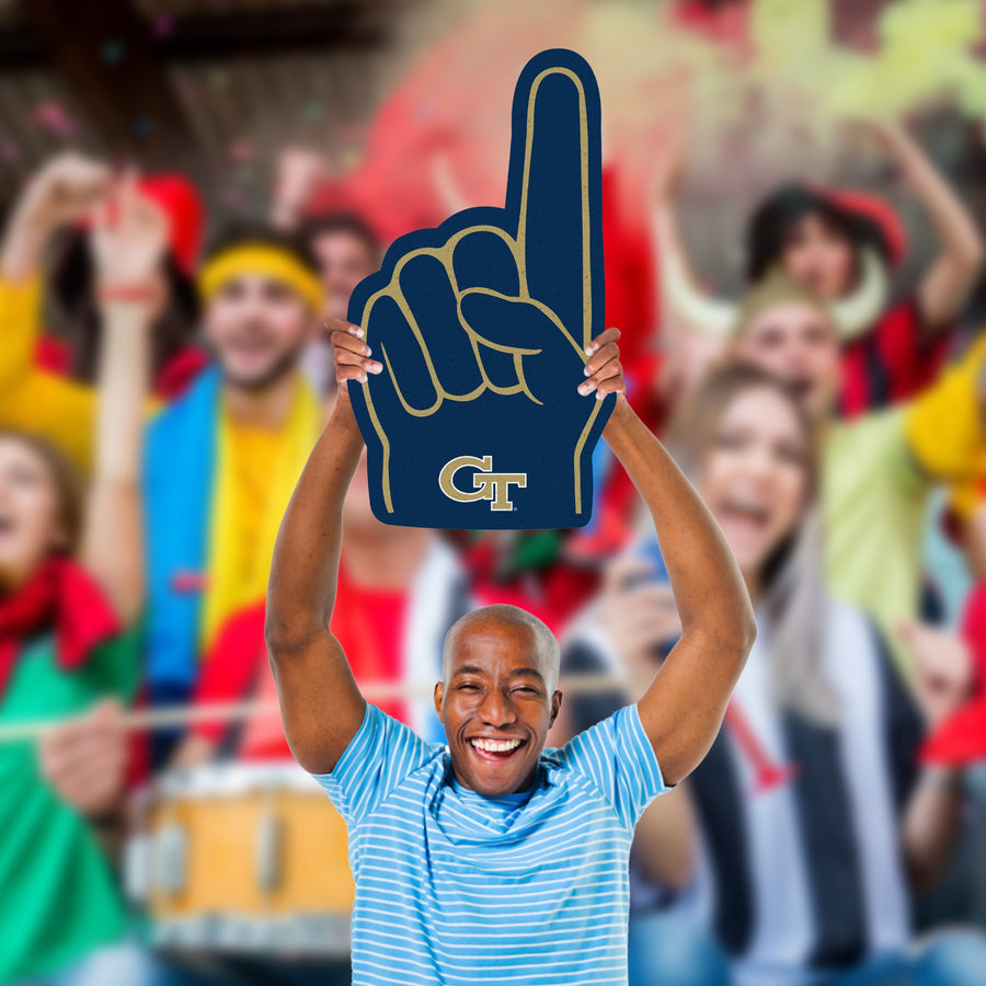 Foam Finger - Big Head - Official NCAA - Georgia Tech Yellow Jackets - Foam Core Cutout