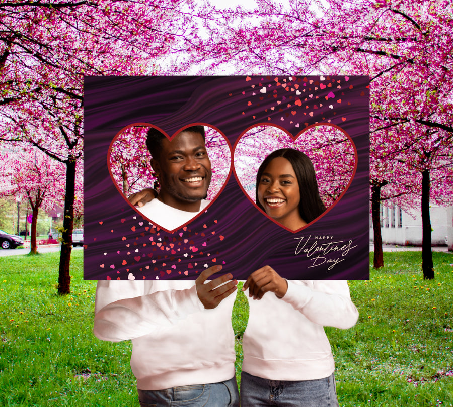 Valentine's Day:  Purple Love Foam core        -      Picture Boards