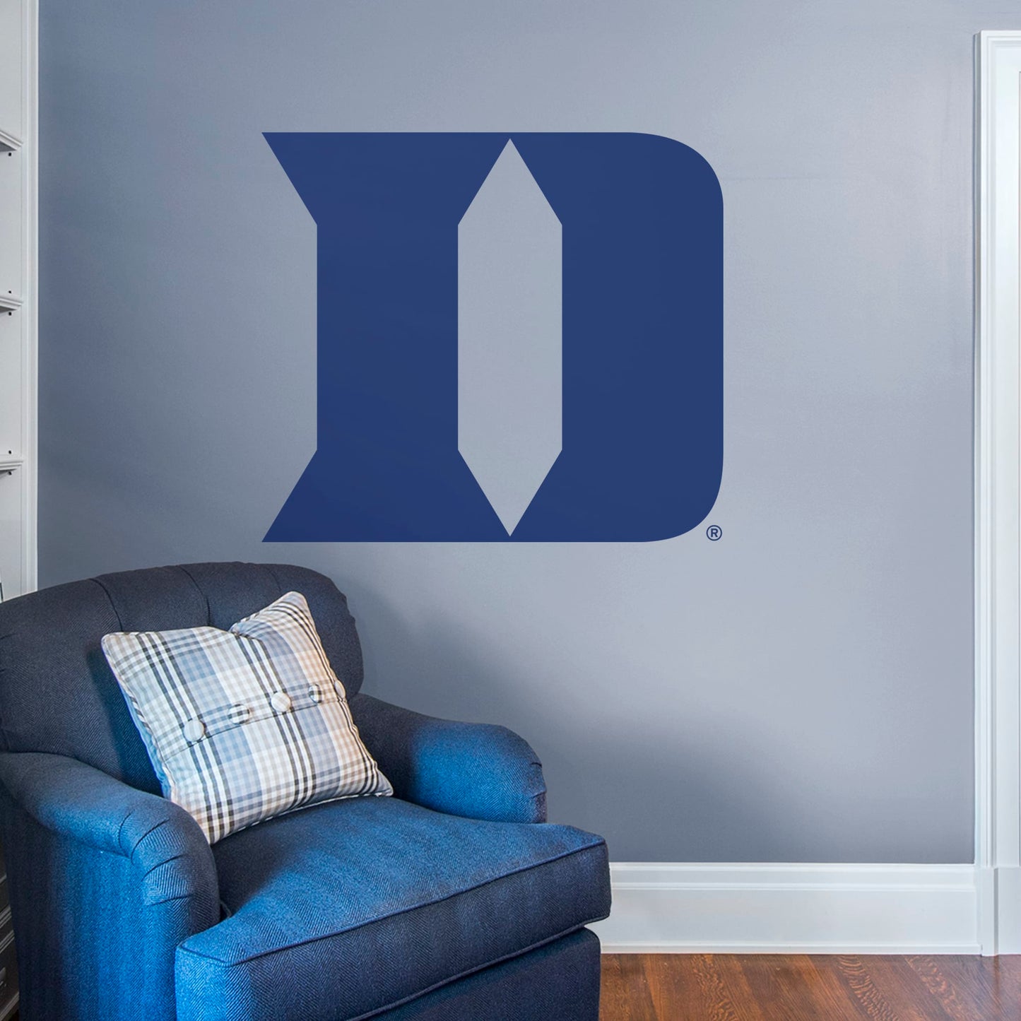 Duke Blue Devils: Iron D Logo - Officially Licensed Removable Wall Decal