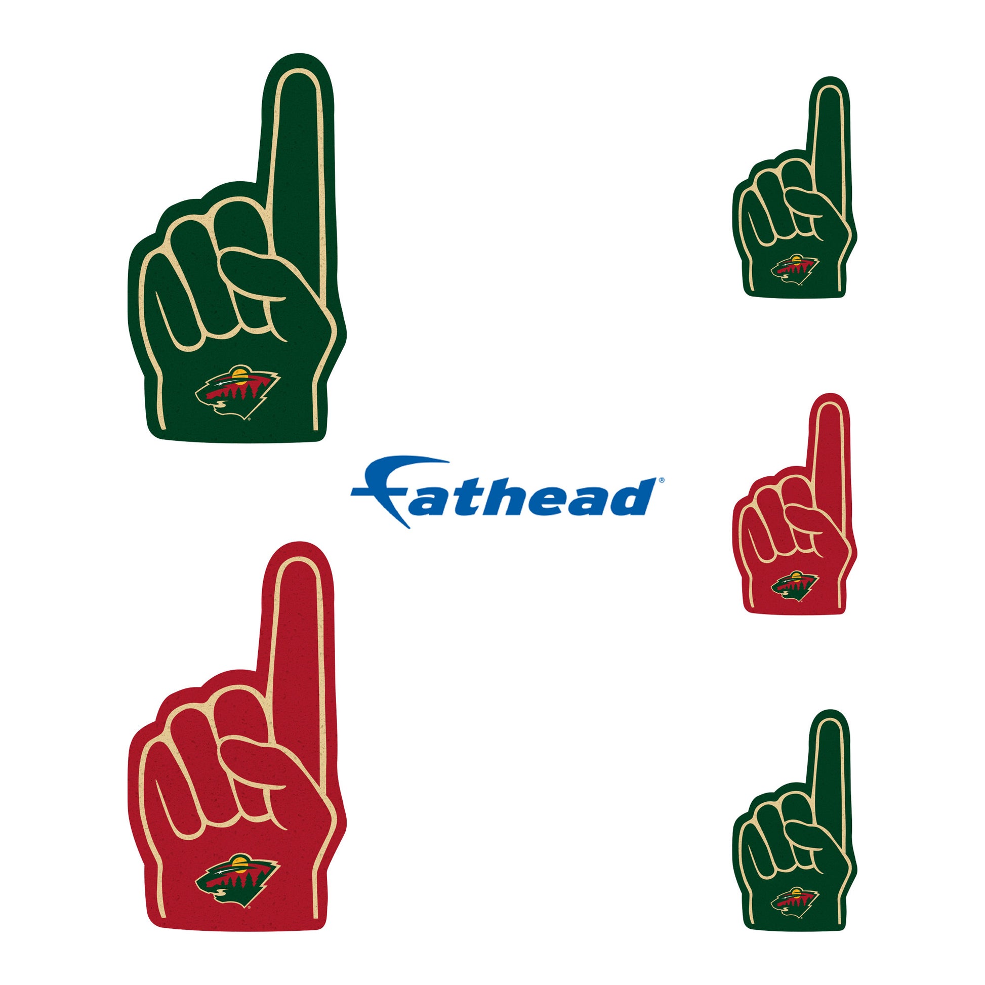 Minnesota Wild: 2022 Foam Finger - Officially Licensed NHL Removable A