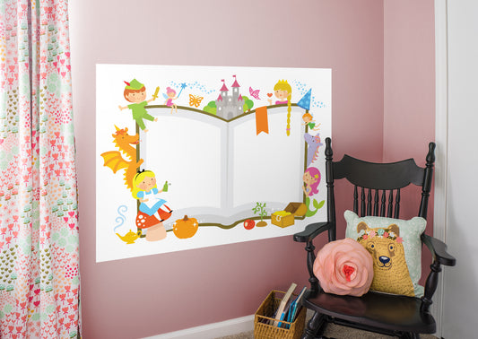 Nursery:  Wonderland Dry Erase        -   Removable Wall   Adhesive Decal