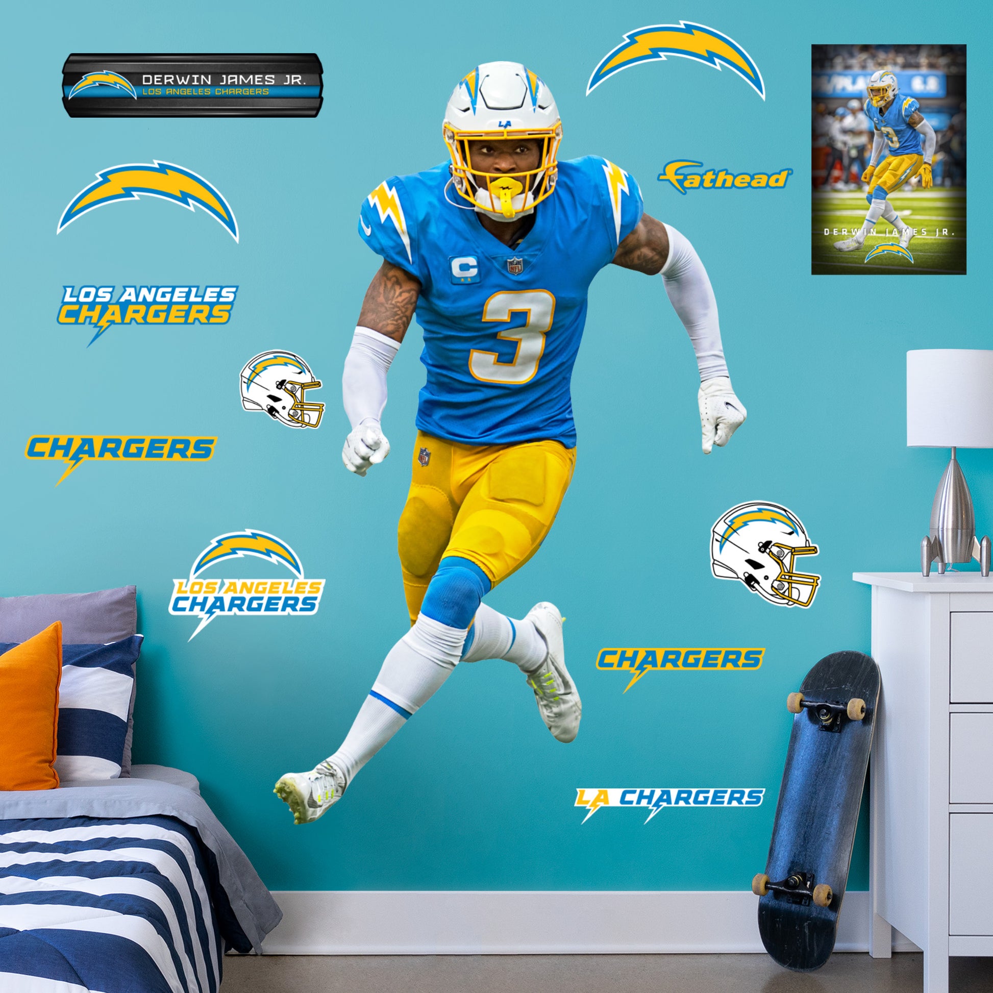 Los Angeles Chargers: Derwin James Jr. 2022 - Officially Licensed NFL in  2023