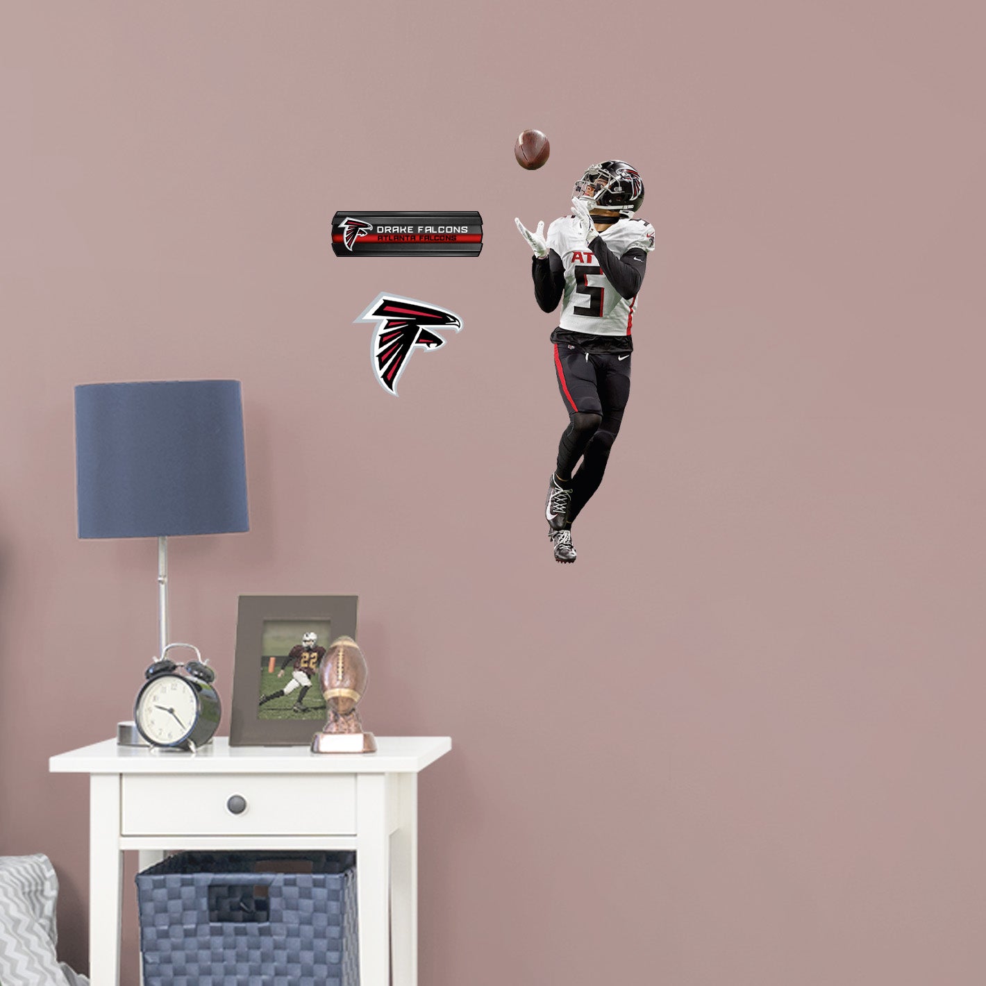 Atlanta Falcons: Drake London         - Officially Licensed NFL Removable     Adhesive Decal