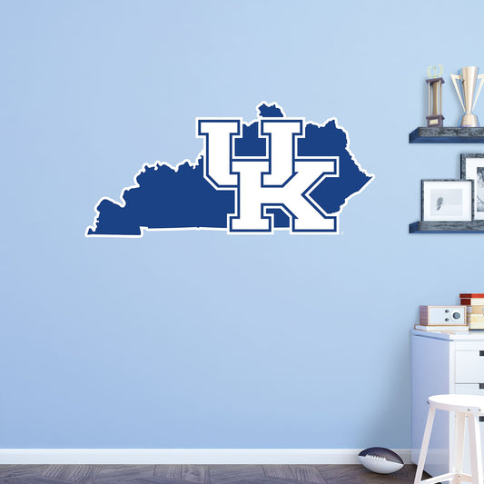 Kentucky Wildcats: State of Kentucky - Officially Licensed Removable Wall Decal