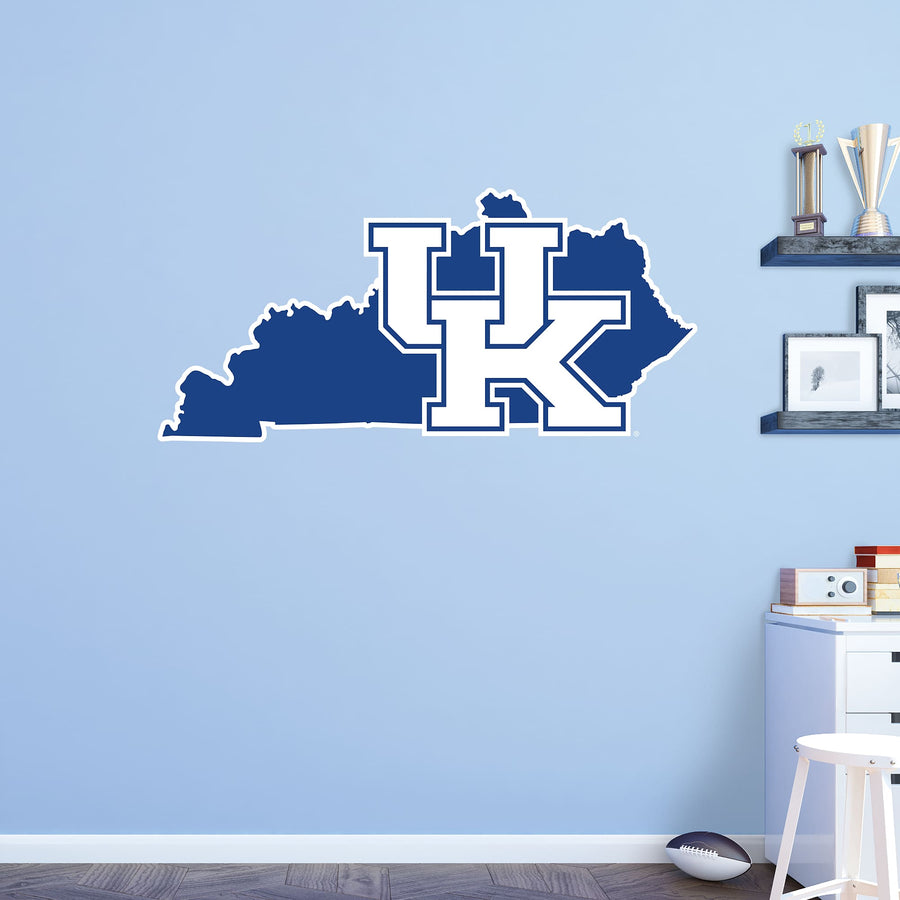 State of Kentucky - RealBig Collection - Official NCAA - Kentucky Wildcats - Reusable Vinyl Wall Decals
