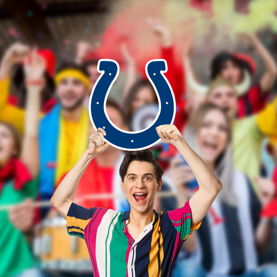 Logo - Big Head - Official NFL - Indianapolis Colts - Foam Core Cutout