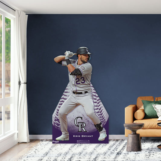 Colorado Rockies: Kris Bryant   Life-Size   Foam Core Cutout  - Officially Licensed MLB    Stand Out