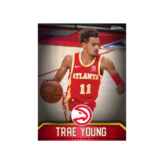 Atlanta Hawks Trae Young  GameStar        - Officially Licensed NBA Removable Wall   Adhesive Decal