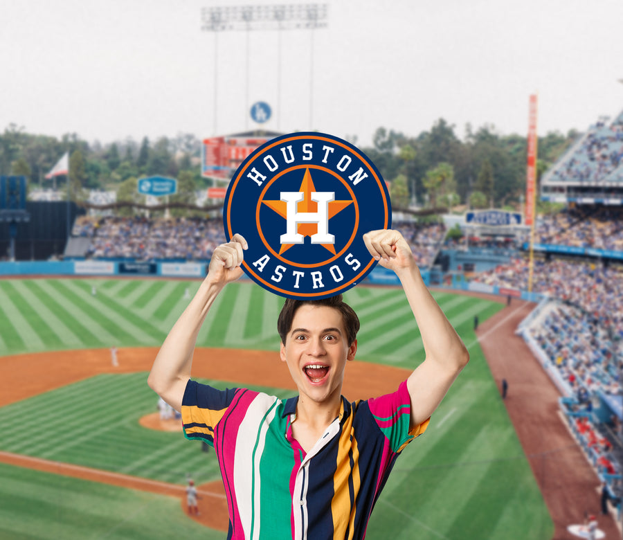 Logo - Big Head - Official MLB - Houston Astros - Foam Core Cutout