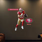 San Francisco 49ers: Christian McCaffrey         - Officially Licensed NFL Removable     Adhesive Decal