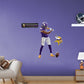 Minnesota Vikings: Justin Jefferson Ball Spin - Officially Licensed NFL Removable Adhesive Decal