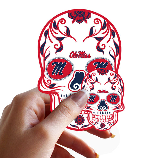 Ole Miss Rebels:  2022 Skull Minis        - Officially Licensed NCAA Removable     Adhesive Decal
