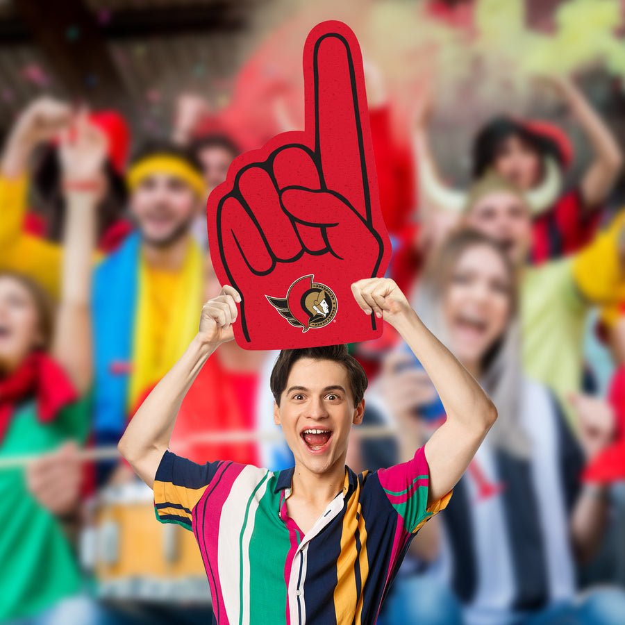 Foamcore Foam Finger - Big Head - Official NHL - Ottawa Senators - Foam Core Cutout