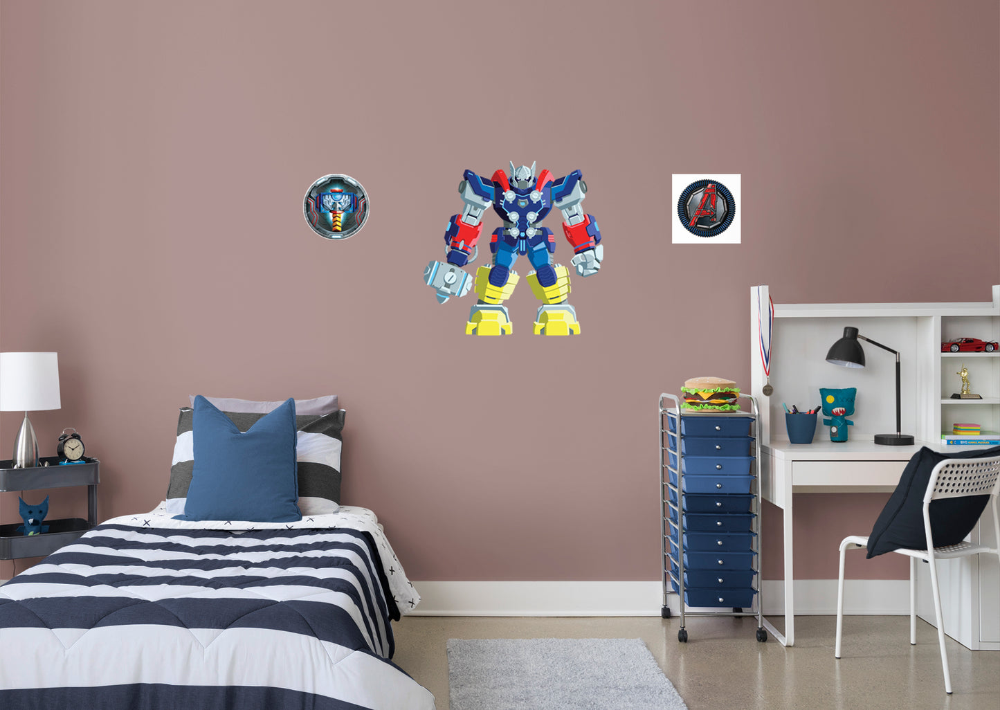 Avengers: Mech Strike: Thor RealBig        - Officially Licensed Marvel Removable Wall   Adhesive Decal