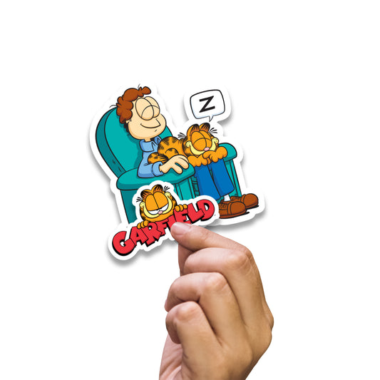 Garfield: Jon Minis        - Officially Licensed Nickelodeon Removable     Adhesive Decal