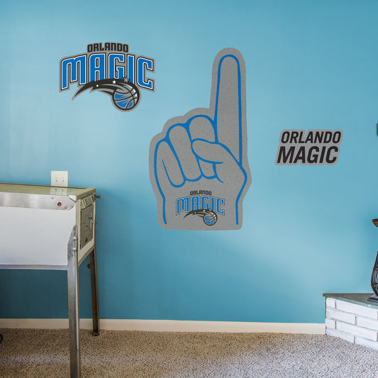 Orlando Magic:    Foam Finger        - Officially Licensed NBA Removable     Adhesive Decal
