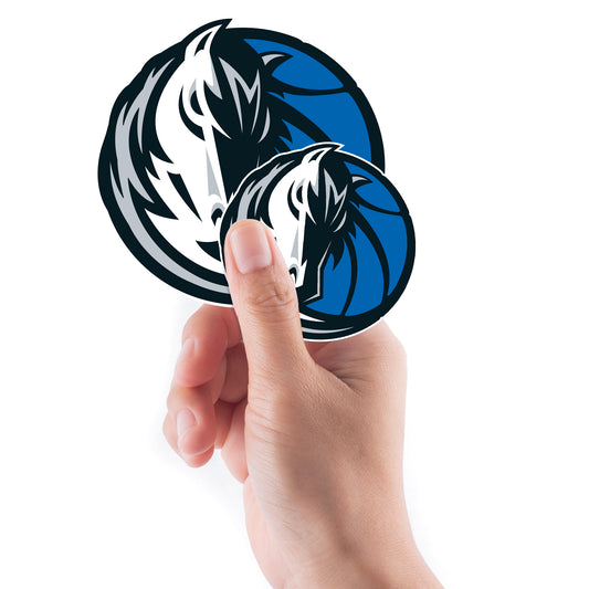 Sheet of 5 -Dallas Mavericks:   Logos Mini        - Officially Licensed NBA Removable Wall   Adhesive Decal