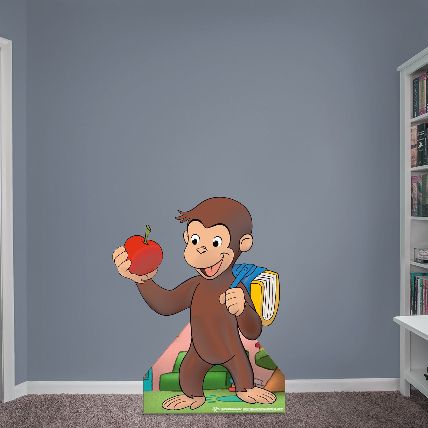 Curious George: GEORGE Stand Life-Size   Foam Core Cutout  - Officially Licensed NBC Universal    Stand Out