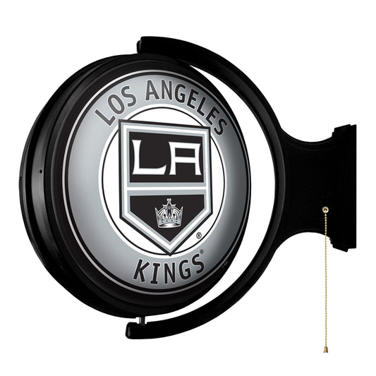 Los Angeles Kings: Original Round Rotating Lighted Wall Sign - The Fan-Brand