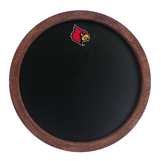 Louisville Cardinals: Chalkboard "Faux" Barrel Top Sign - The Fan-Brand