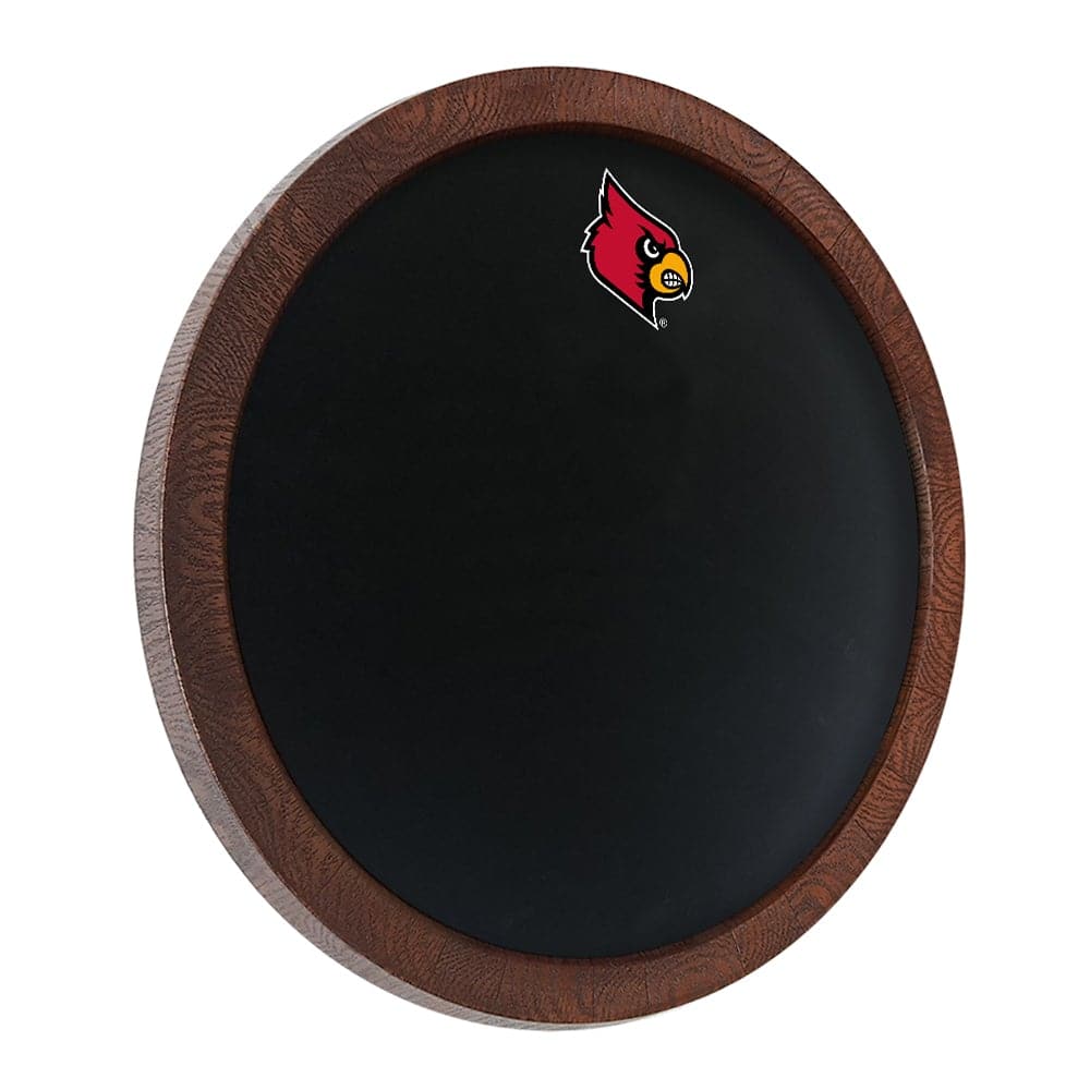 Louisville Cardinals: Chalkboard "Faux" Barrel Top Sign - The Fan-Brand
