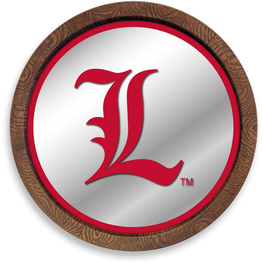 Louisville Cardinals: L - "Faux" Barrel Top Mirrored Wall Sign - The Fan-Brand