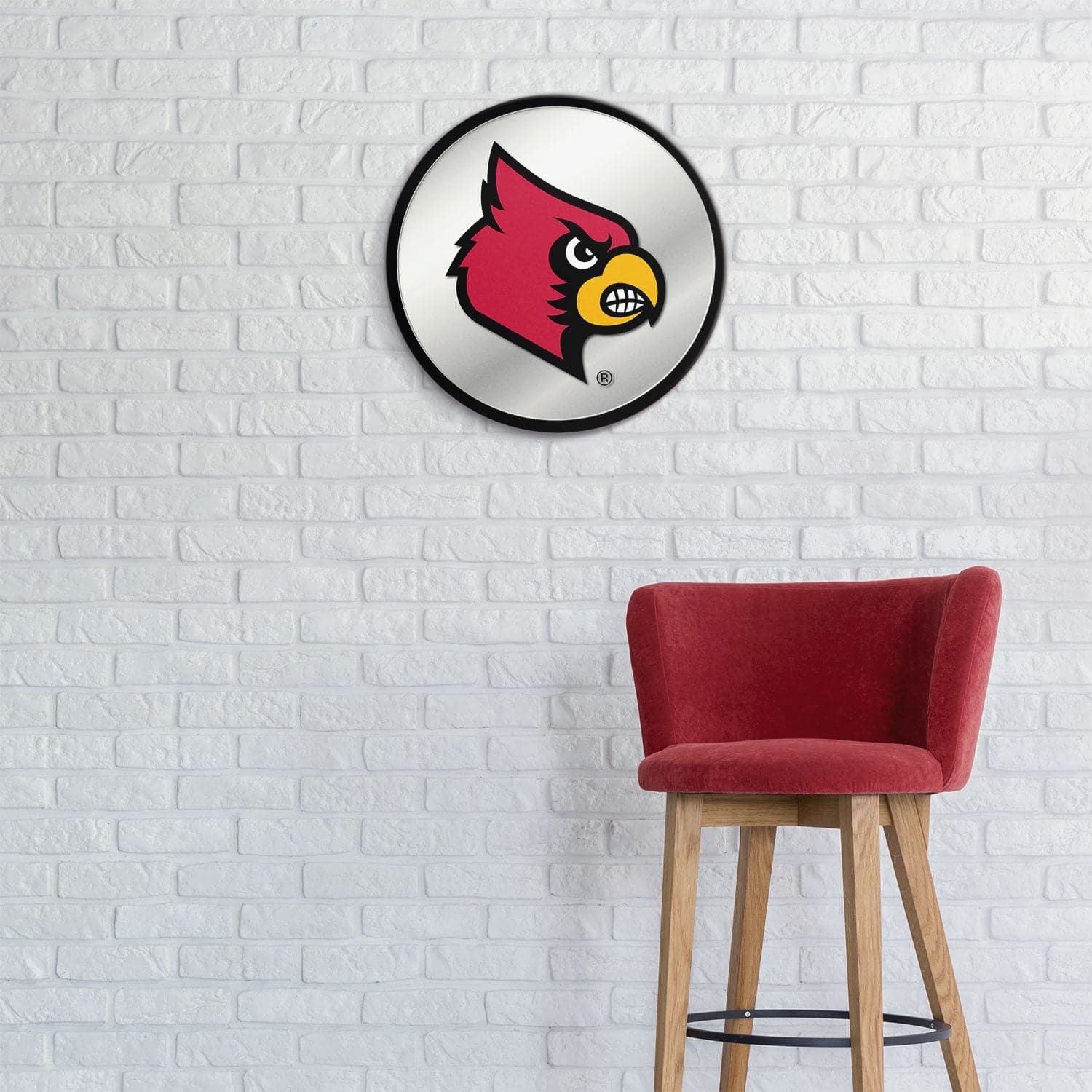 Louisville Cardinals Original Round Rotating Lighted Wall Sign