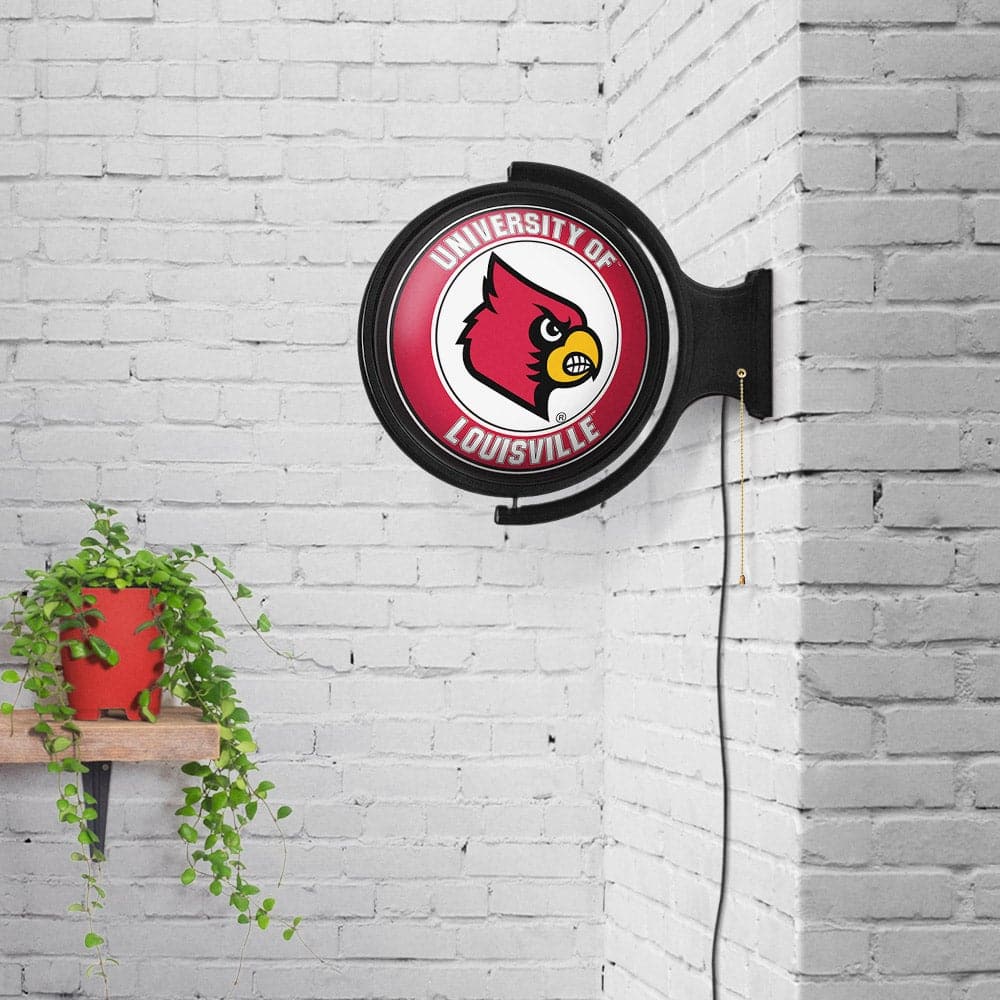 Louisville Cardinals Original Round Rotating Lighted Wall Sign