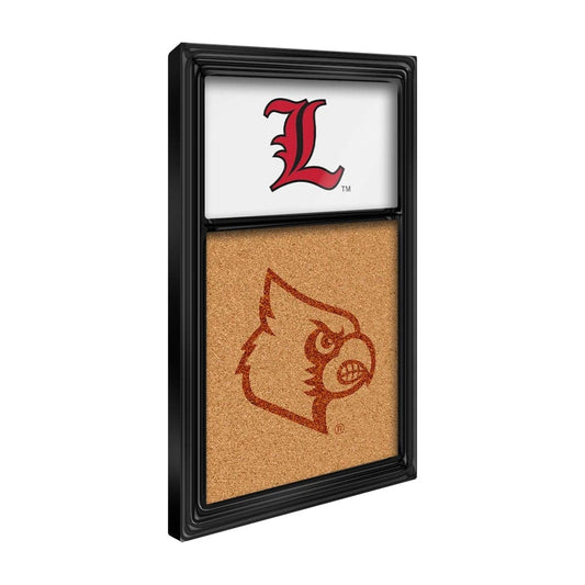 Louisville Cardinals: Script L Dual Logo - Cork Note Board - The Fan-Brand