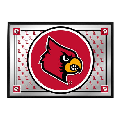 Louisville Cardinals: Team Spirit, L - Framed Mirrored Wall Sign