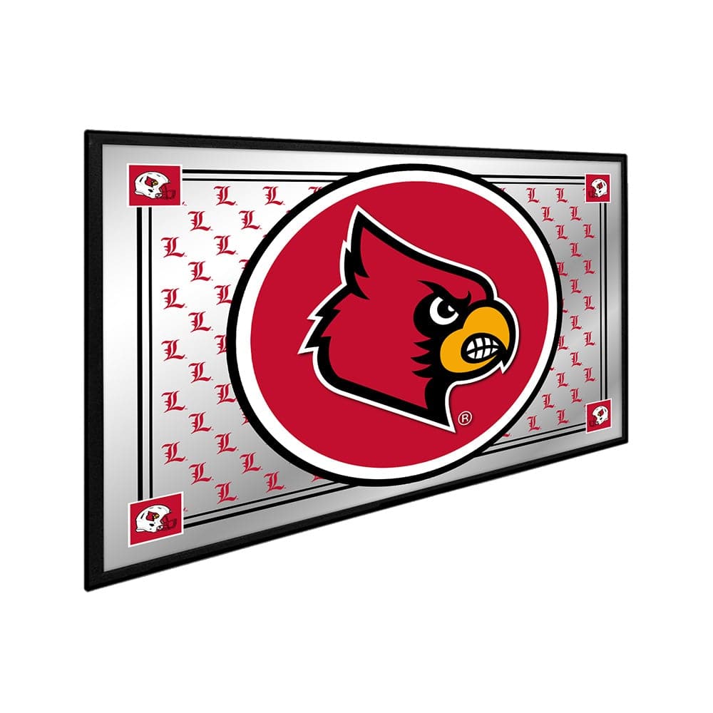 Louisville Cardinals L - Framed Mirrored Wall Sign
