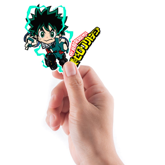 Sheet of 5 -My Hero Academia: DEKU Minis        - Officially Licensed Funimation Removable    Adhesive Decal