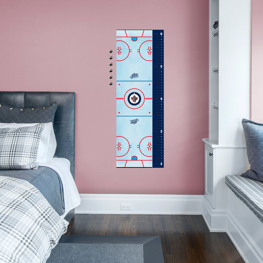 Winnipeg Jets - Growth Chart - Official NHL - Reusable Vinyl Wall Decal