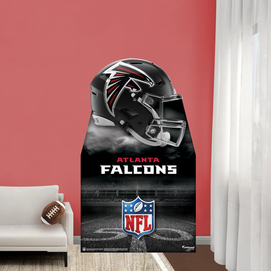 Atlanta Falcons:   Helmet  Life-Size   Foam Core Cutout  - Officially Licensed NFL    Stand Out