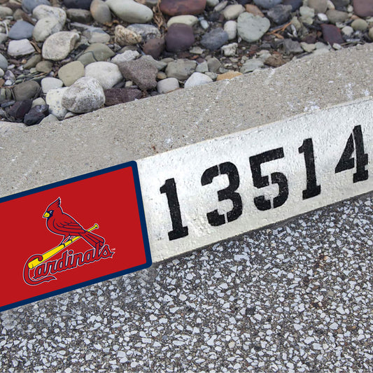 St. Louis Cardinals:  Address Block Logo        - Officially Licensed MLB    Outdoor Graphic