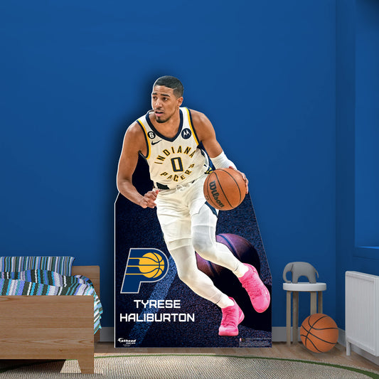 Indiana Pacers: Tyrese Haliburton   Life-Size   Foam Core Cutout  - Officially Licensed NBA    Stand Out