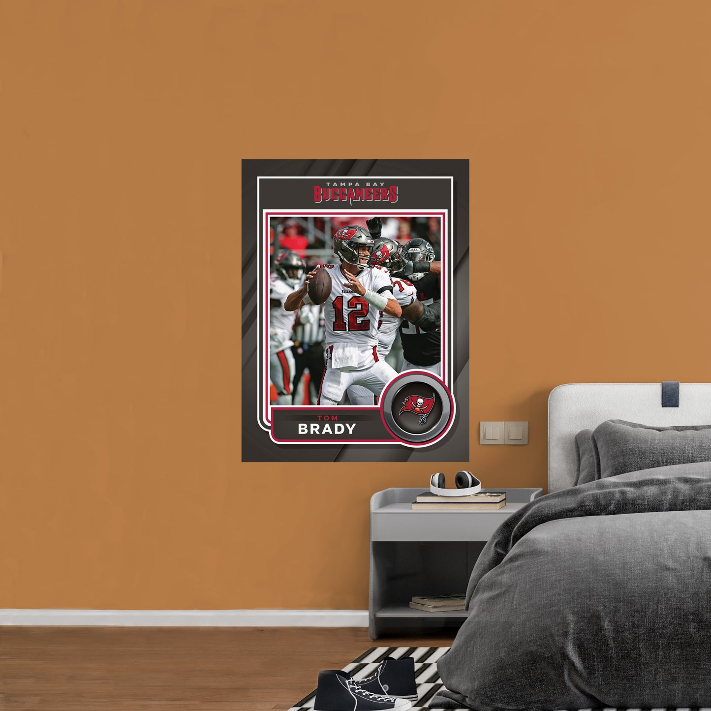 Tampa Bay Buccaneers: Tom Brady Poster - Officially Licensed NFL Removable Adhesive Decal