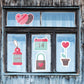 Valentine's Day: Locked Window Clings - Removable Window Static Decal