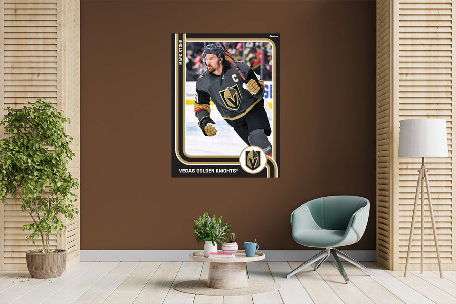 Mark Stone - Peel & Stick Poster - Official NHL - Vegas Golden Knights - Reusable Vinyl Wall Decal
